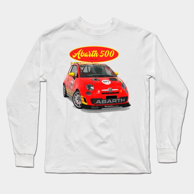 ABARTH 500 503 Long Sleeve T-Shirt by PjesusArt